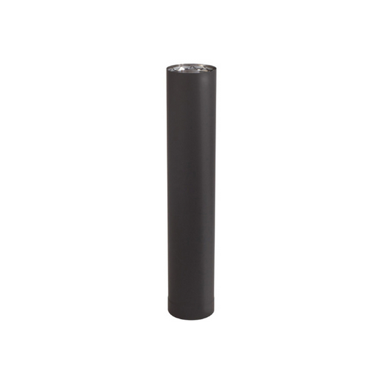 VDB0848 - 8" X 48" Ventis Double-Wall Black Stove Pipe 430 Inner/Satin Coat Steel Outer