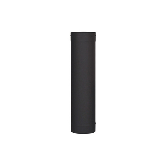 VSB0848 - 8" X 48" Ventis Single-Wall Black Stove Pipe 22 Gauge Cold Rolled Steel