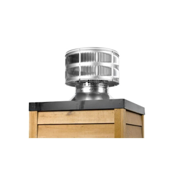 Round Termination Cap with Storm Collar for SL1100 Series Chimney Pipe | TR11