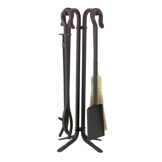 Tool Set includes 5 pieces, is made of black iron,  3/4" Thickness