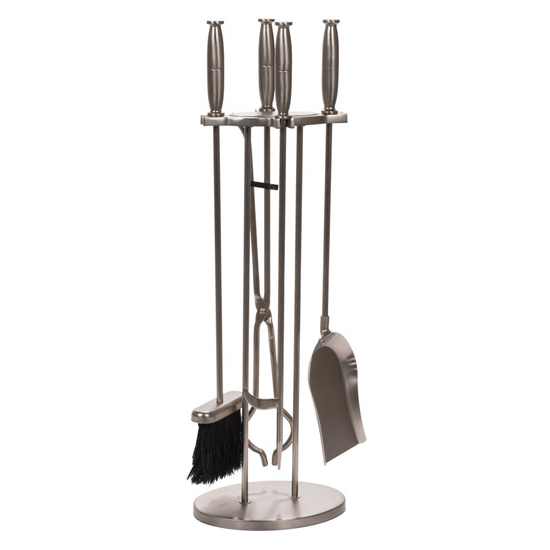 Tool Set is made of steel,  pewter finish, 5 pieces