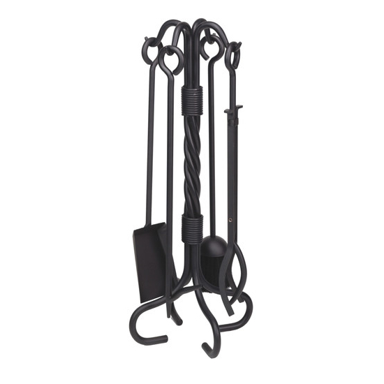 Tool Set is made of twist black Iron and includes 4 pieces