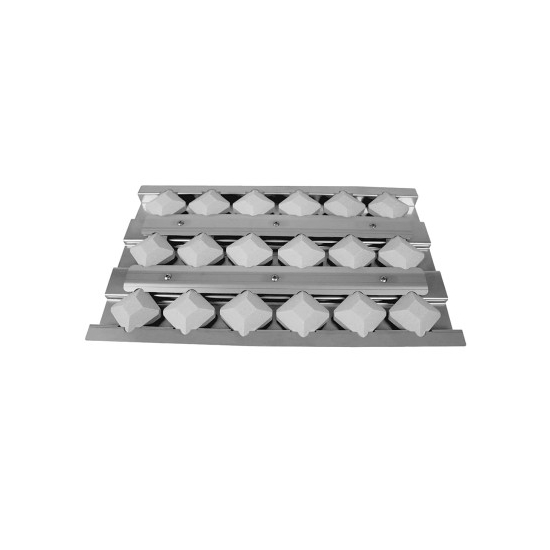 stainless steel thick gauge briquettes and tray 17-7/8" x 12-3/8"