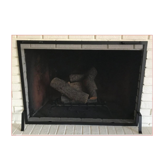 Standard Size Rectangular Fireplace Safety Screen