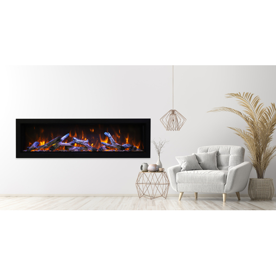 Panorama BI XT Deep Smart Electric Fireplace Installed