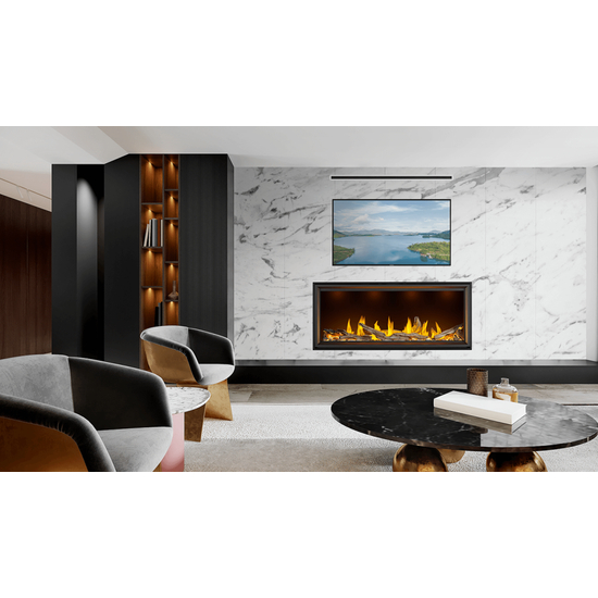 Napoleon Vector Tall Linear Gas Fireplace Installed