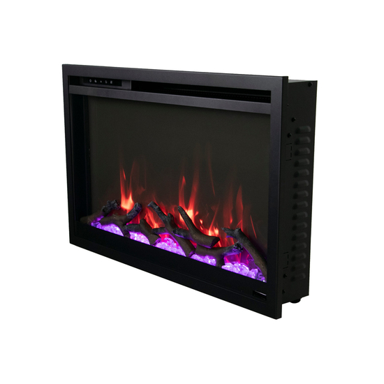 Right view of 26 Inch Traditional Xtra Slim Smart Electric Fireplace