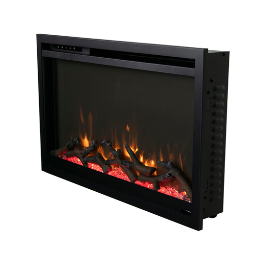 Right view of 33 Inch Traditional Xtra Slim Smart Electric Fireplace