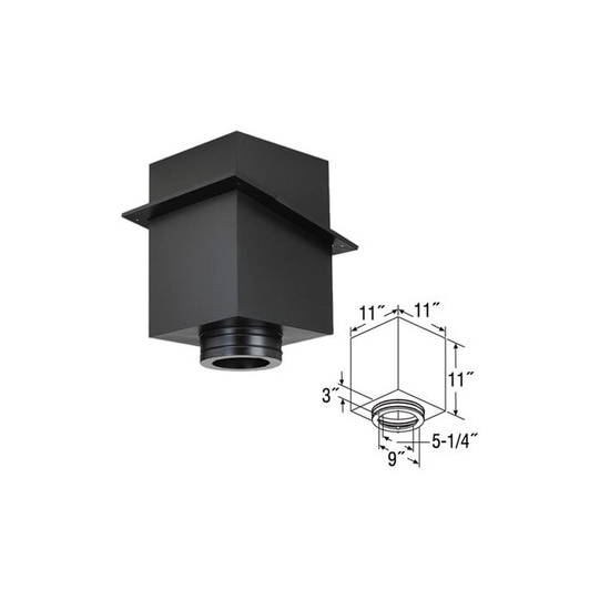 DuraTech 11 Inch Square Ceiling Support Box Size