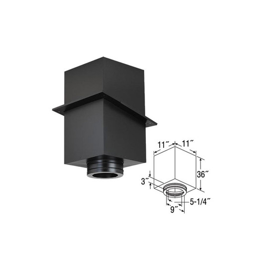 DuraTech 5 Inch Square Ceiling Support Box Size