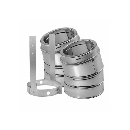 DuraTech 15-Degree Stainless Steel Elbow Kit 6''
