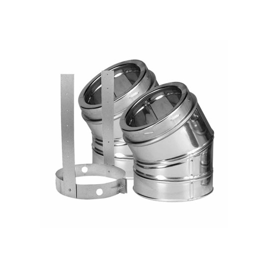 DuraTech 30-Degree Stainless Steel Elbow Kit 6"