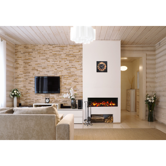 Tru-View Slim Smart Electric Fireplace Installed