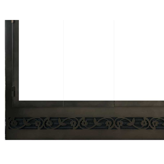Legend ZC Deluxe Steel Refacing Bottom Left Corner Detail with Tuscan louver