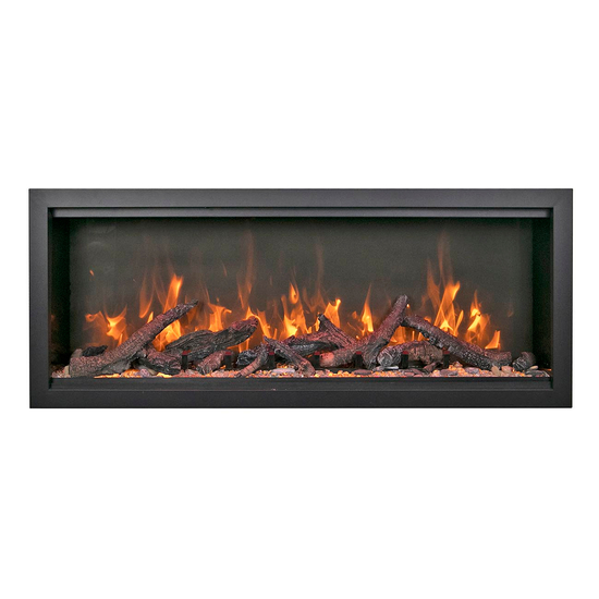 34 Inch Symmetry XT Smart Electric Fireplace with Oak Log Set