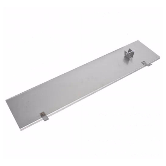 5" x 36-1/4" 304-Alloy Stainless Center Handle Notched Replacement Damper Plate