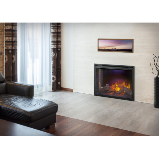 38 Inch Napoleon Allure-NEFVC38H-Vertical Electric Fireplace Installed