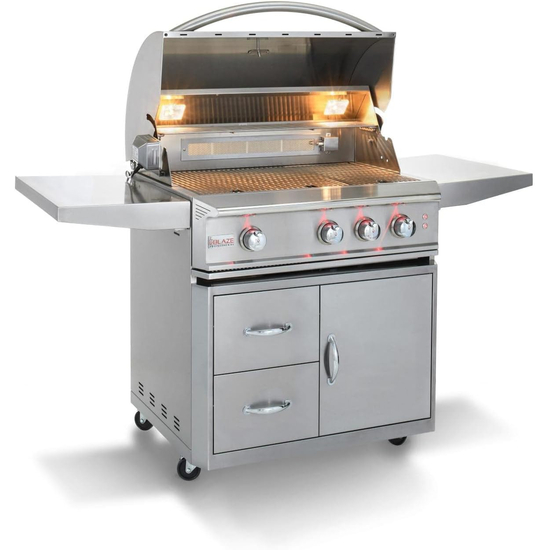 Blaze Professional LUX Freestanding 34" Gas Grill 3-Burner Overall Look