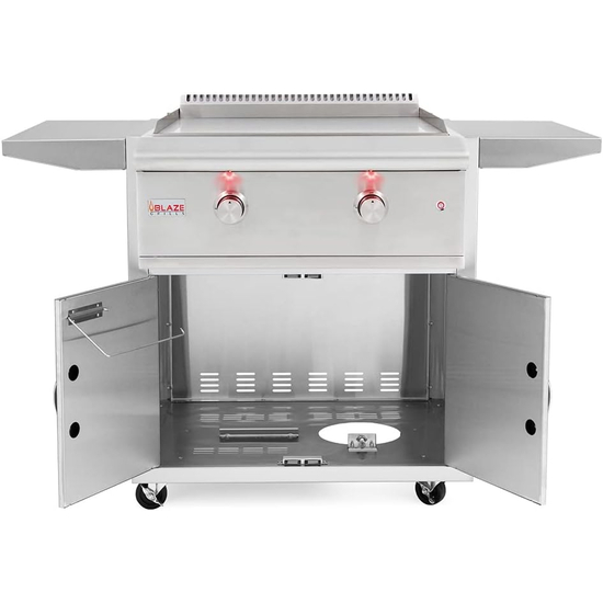 Blaze LTE Freestanding 30" Gas Griddle 304 Stainless Steel
