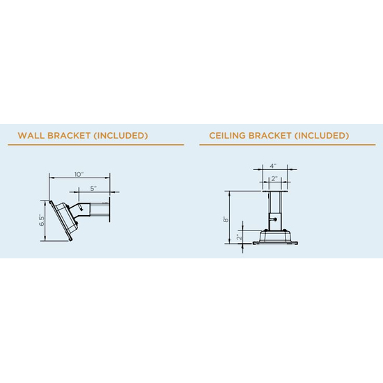 BR-EPLA34-WH-316 Included Brackets