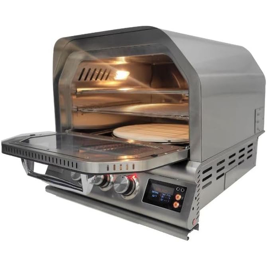 Blaze 26" Built-In Gas Outdoor Pizza Oven With Rotisserie Inside