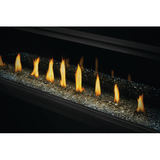 46 Inch Napoleon Ascent Linear Series-BL46NTEA-Direct Vent Gas Fireplace with Clear Glass Beads