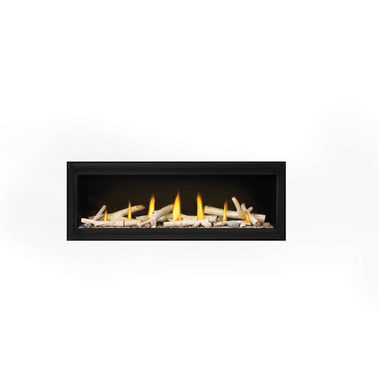 Napoleon Luxuria-LVX50NX-1-Series Direct Vent Gas Fireplace with Birch Logs and Shore Fire Kit