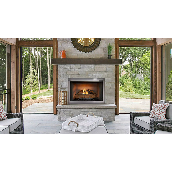 Outdoor Lifestyle Vesper 36" Traditional Concrete Outdoor Gas Fireplace Installed