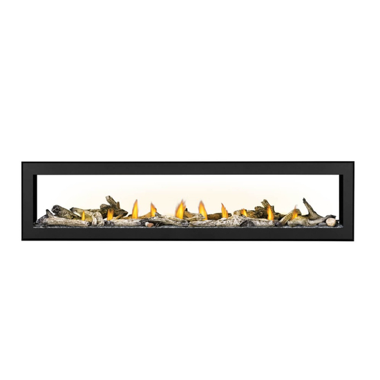74 Inch Napoleon Vector-LV74N2-Series See Through Direct Vent Gas Fireplace