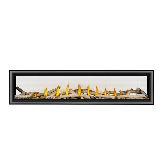 Napoleon Vector-LV74N2-Series See Through Direct Vent Gas Fireplace with Birch Logs Kit