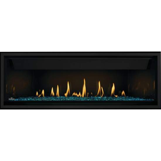 Napoleon Ascent Linear Premium-BLP56NTE-Direct Vent Gas Fireplace with Blue Glass Beads