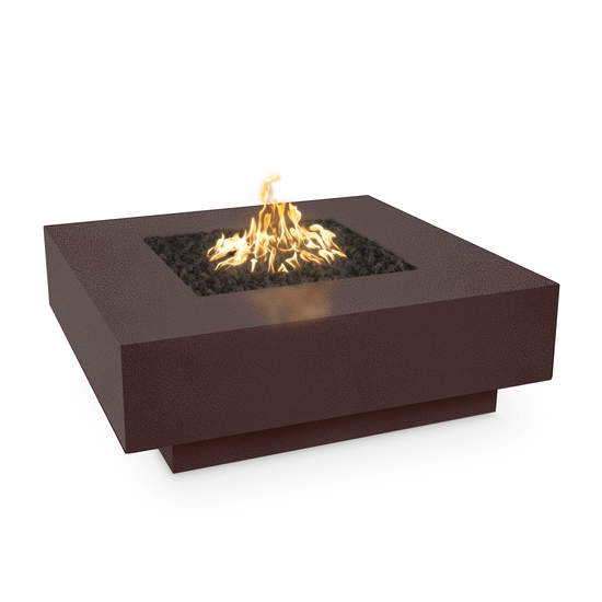 Cabo Square Powder Coated Metal Fire Pit in Copper Vein Finish