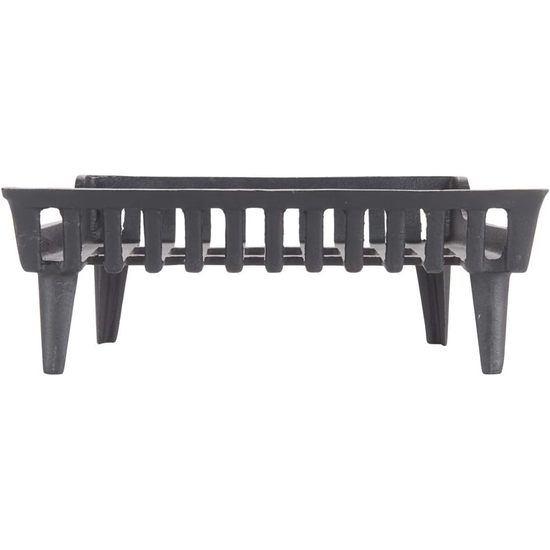 Liberty Foundry 19" G800 Series Cast Iron Fireplace Grate 4" Legs Side View