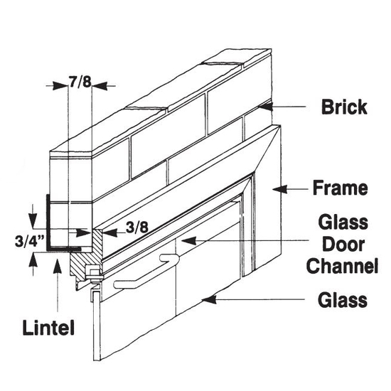 Cut View Of Z Laser Fireplace Glass Door