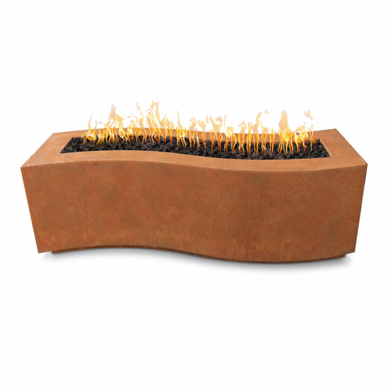 The Outdoor Plus Billow Rectangular Powder Coated Metal Fire Pit