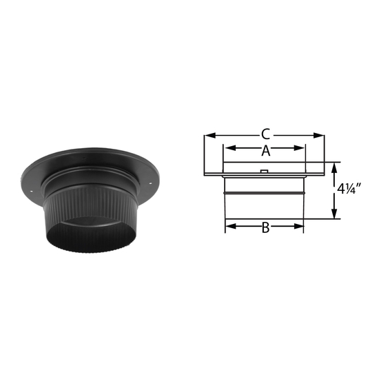 DuraBlack Snap-Lock Adapter with Trim Size