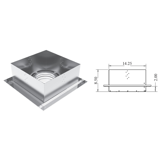 Flat Ceiling Support Size