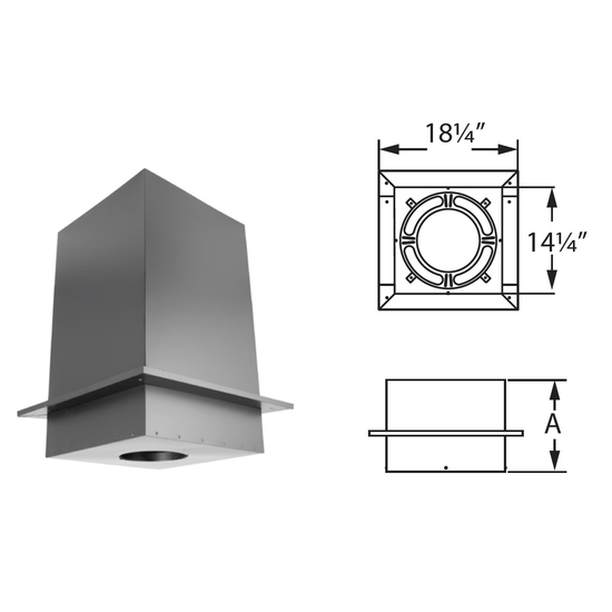 Square Ceiling Support Size