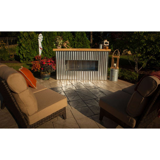 Firegear Outdoors Battery Kalea Bay 48 Inches Linear Outdoor Fireplace | OFP-48LECO-N Outdoor Patio