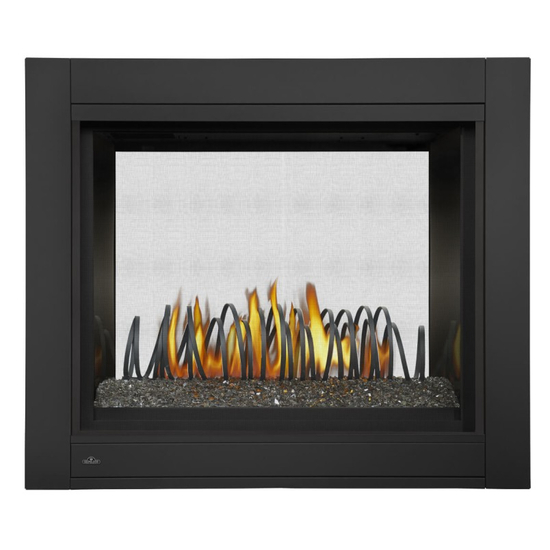 Napoleon Ascent 45 Inches Multi-View with Clear Glass Embers and Art Metal Coil Designer Fire Art media kit
