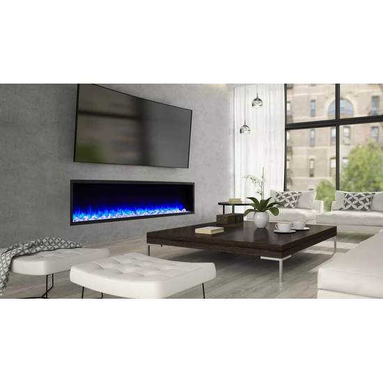 43" Scion Electric Fireplace in a cozy living room