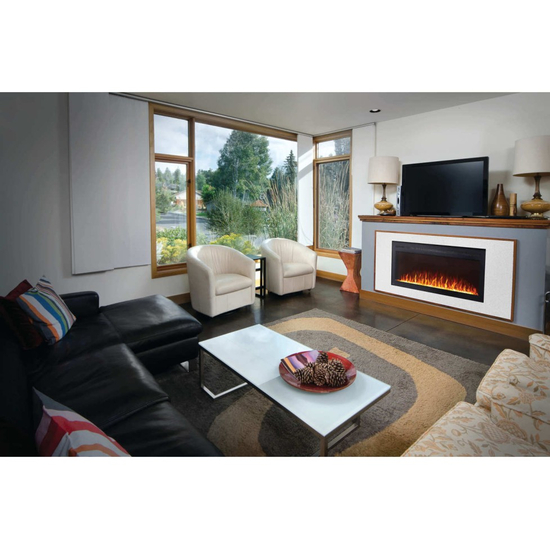 Napoleon Purview 42 Inches Wall Hanging Electric Fireplace-NEFL42HI Installed