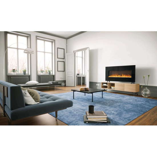 Napoleon Harsten 50 Inches Electric Linear Fireplace-NEFL50HF-BT Installed