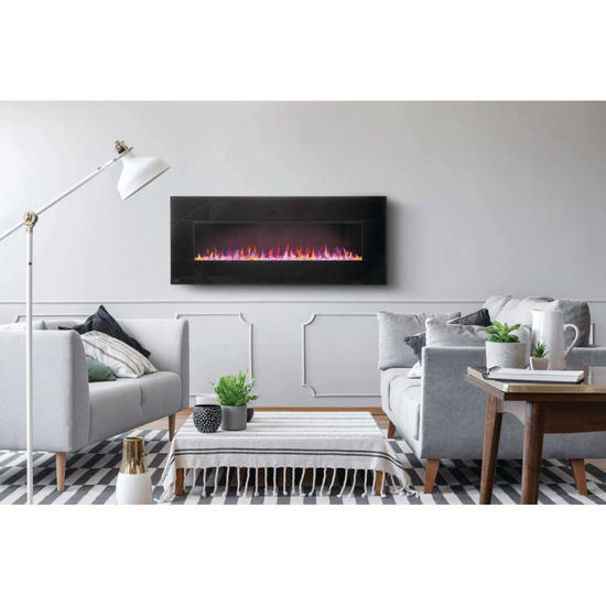 Napoleon Harsten 50 Inches Electric Linear Fireplace-NEFL50HF-BT Installed