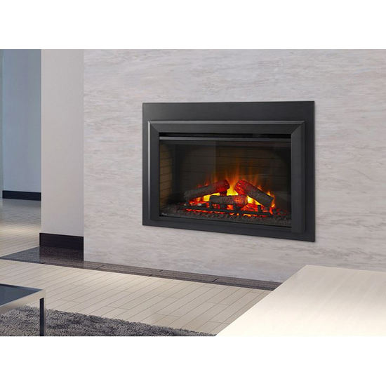 SimpliFire Electric Fireplace Insert with Log Set and Yellow/Orange Flame