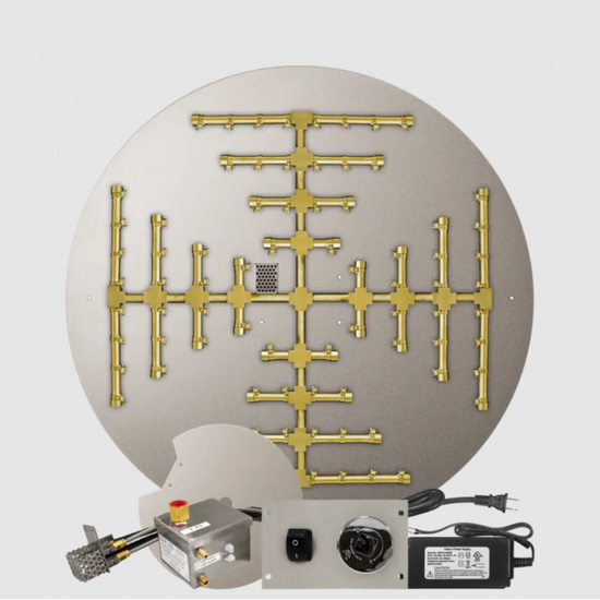 Firegear Round Flat Snowflake Pro Series Burner Systems | FPB in AWS 39 Inches