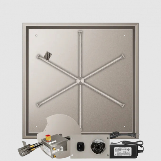 Firegear Square Drop-In Stainless Steel Burner Systems | FPB in AWS 32 Inches