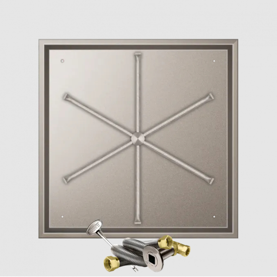 Firegear Square Drop-In Stainless Steel Burner Systems | FPB in MT 32 Inches