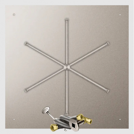 Firegear Square Flat Stainless Steel Burner Systems | FPB in MT 46 Inches