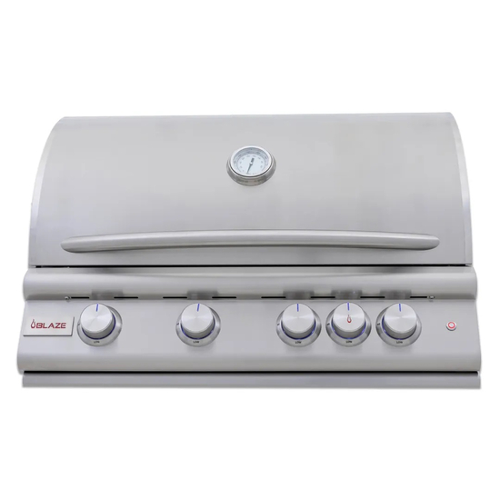 Blaze LTE 32" Gas Grills Freestanding with Spring Assisted Hood Front View